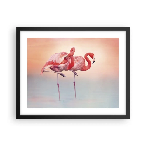 Plakát v černém rámu - V barvě zapadajícího slunce - 50x40 cm