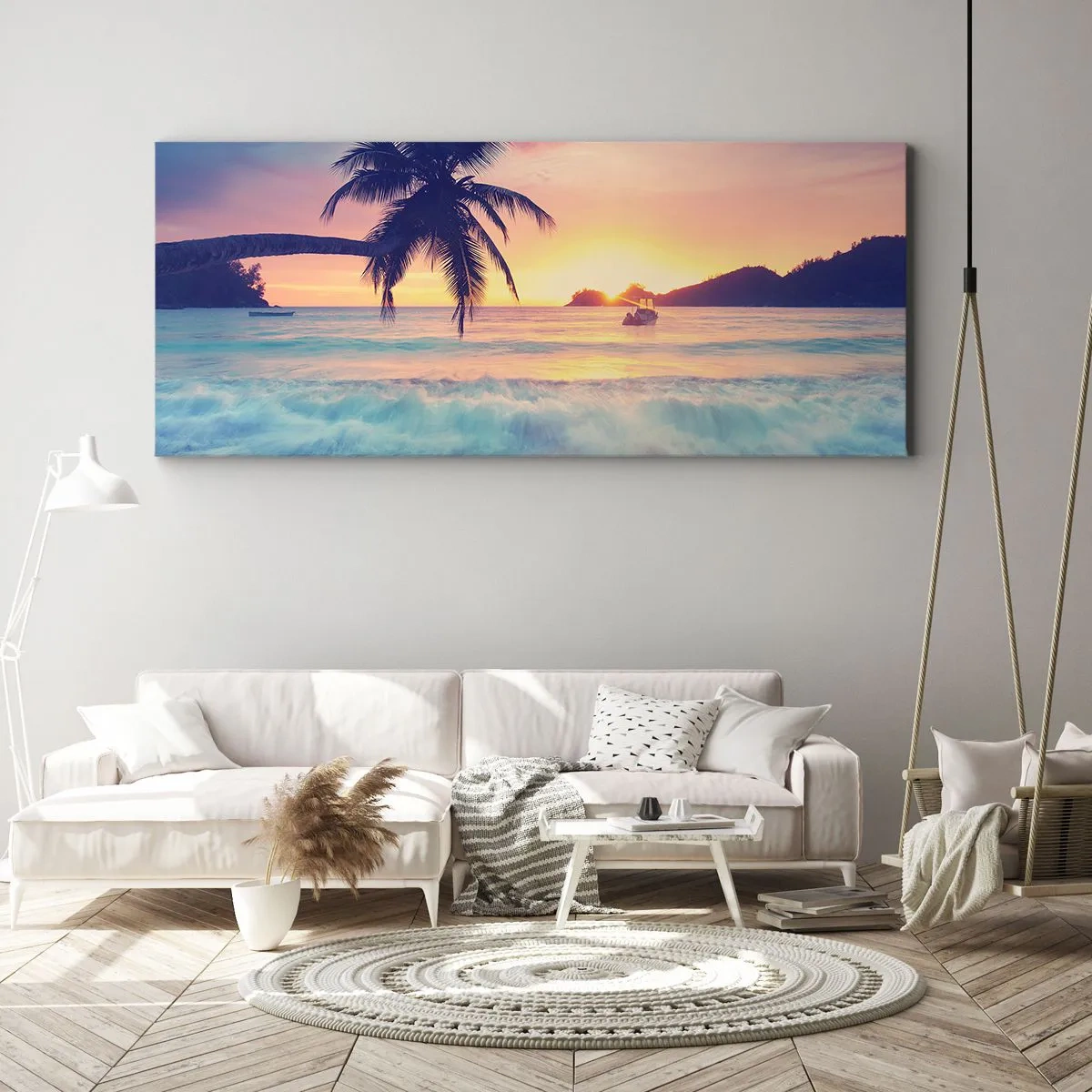 Obraz na plátně - Večer v zátoce - 100x40 cm