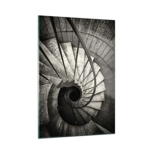 Obraz na skle - Nahoru po schodech, dolů po schodech - 50x70 cm