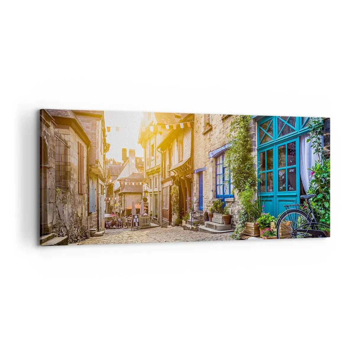 Obraz na plátně - Bílý duch městečka - 100x40 cm