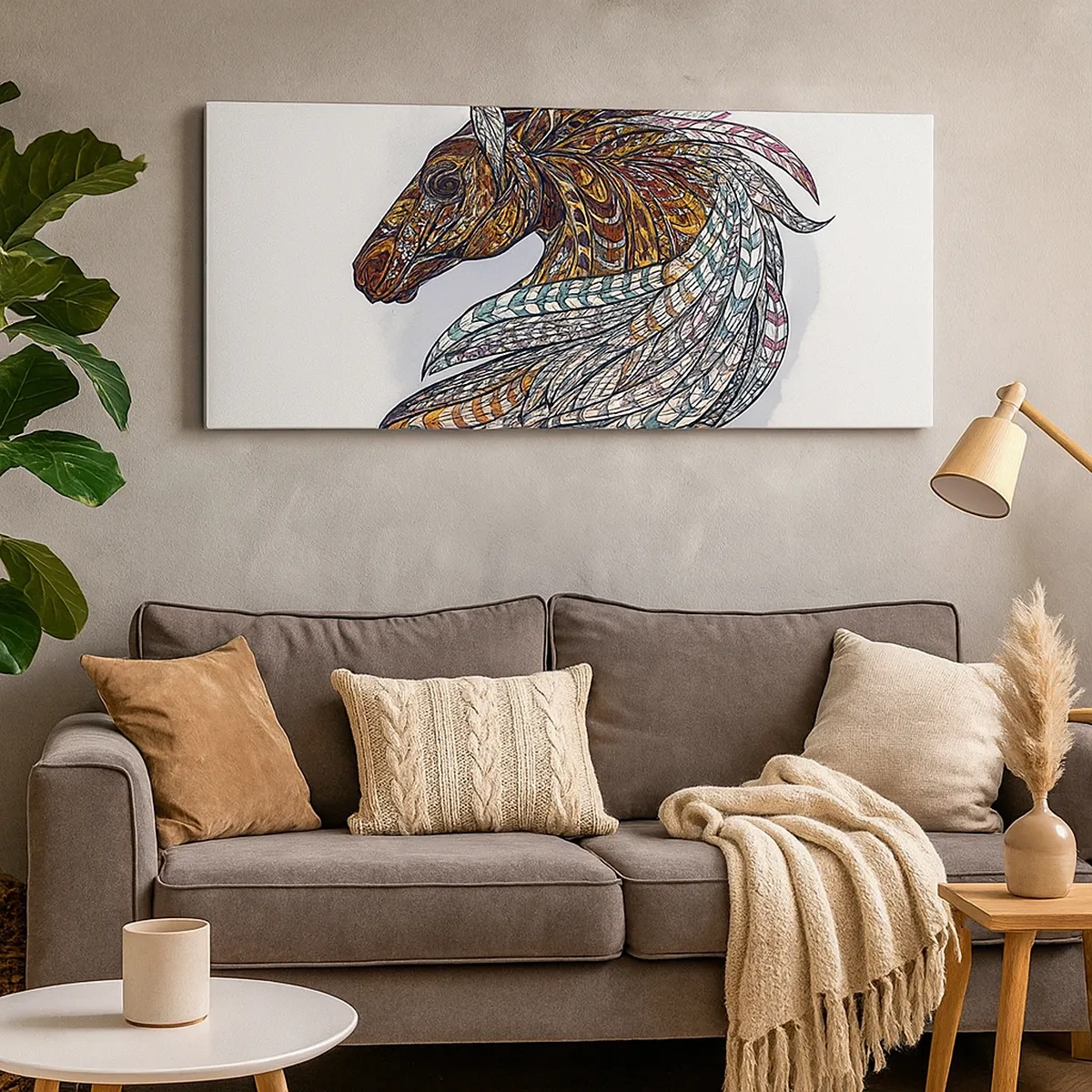 Obraz na plátně - Keltský válečný oř - 30x30 cm