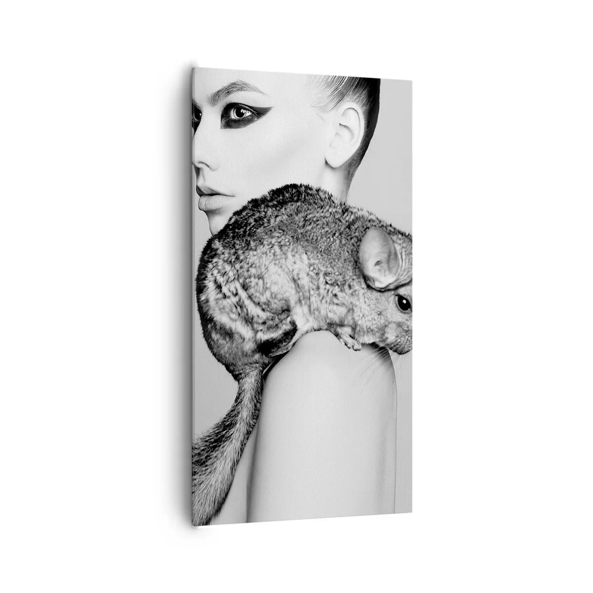 Obraz na plátně - Dáma s činčilou - 65x120 cm