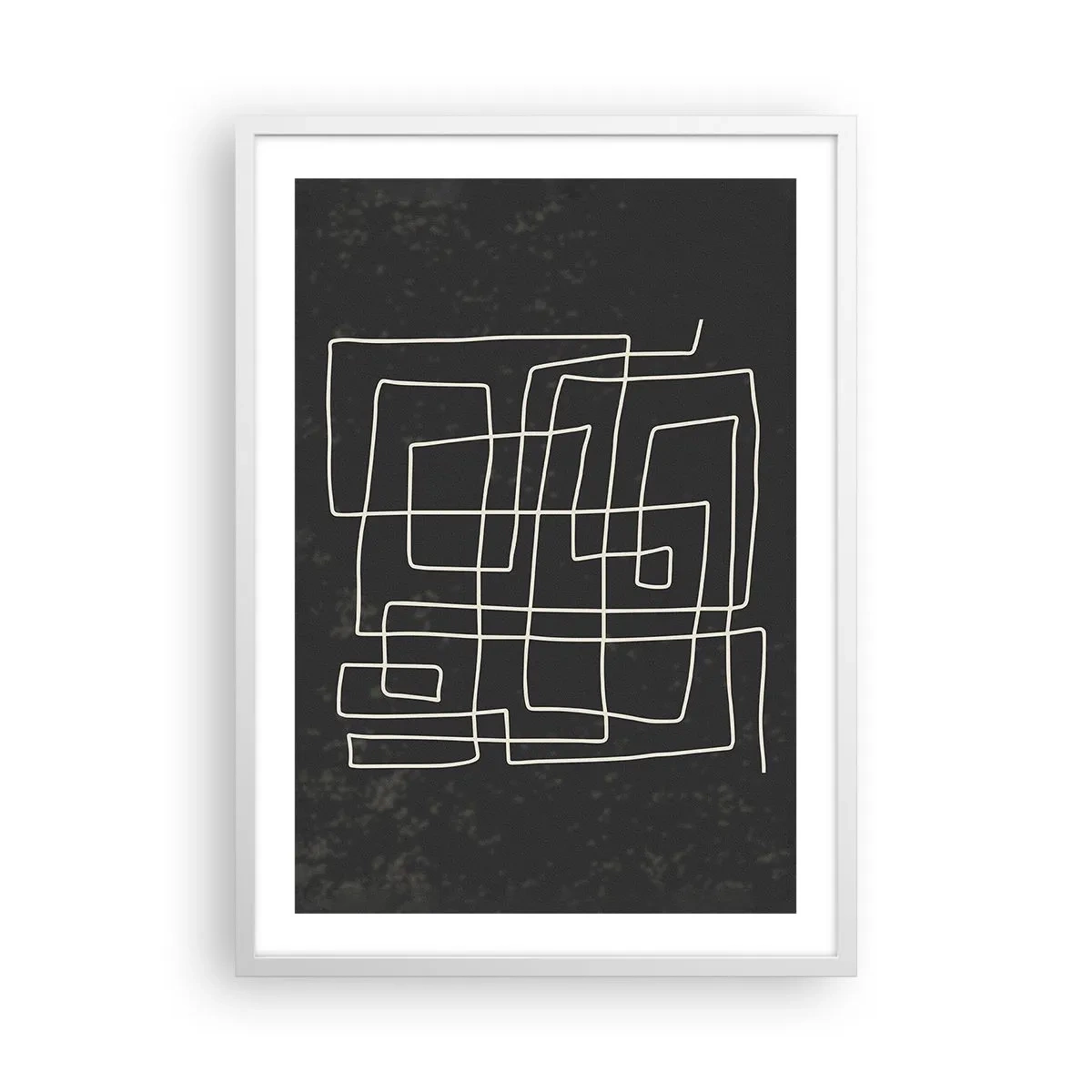 Plakát v bílém rámu - Není to tak jednoduché - 50x70 cm