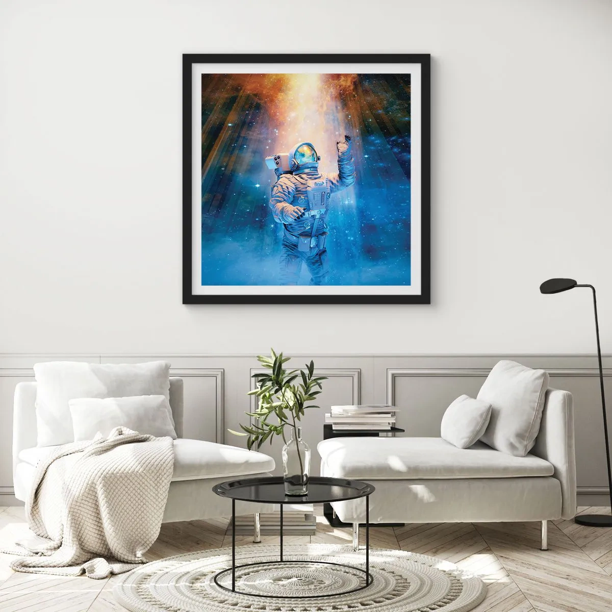 Plakát v černém rámu - Konečně v cíli - 50x50 cm