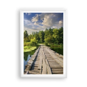 Plakát v bílém rámu - Léto, léto všude - 61x91 cm