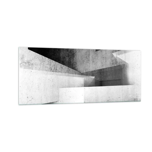 Obraz na skle - Struktura prostoru - 100x40 cm