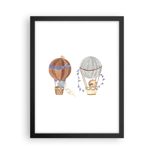 Plakát v černém rámu - Přátelé na cestách - 30x40 cm