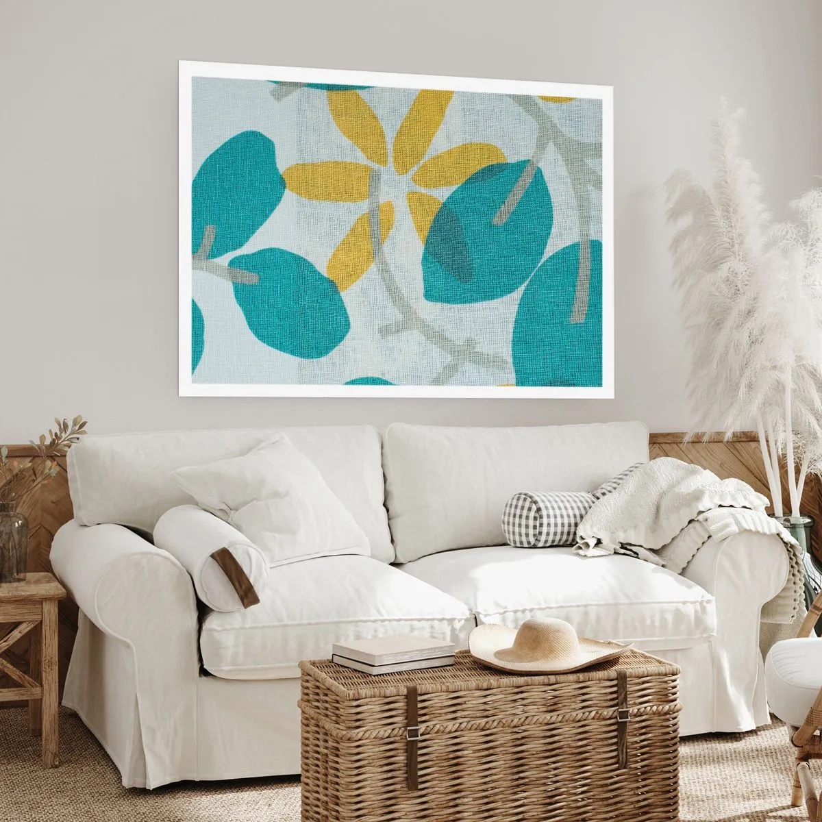 Plakát - Mezi azurovými listy - 91x61 cm