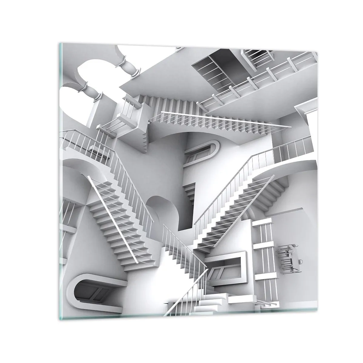 Obraz na skle - Paradoxy prostoru - 60x60 cm