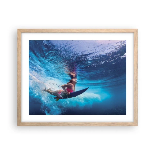 Plakát v rámu světlý dub - Hloubka radosti - 50x40 cm