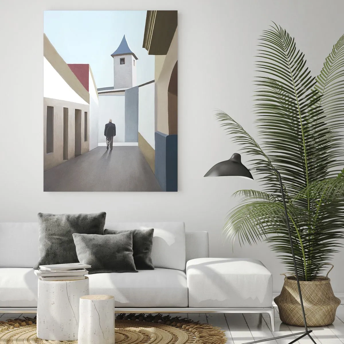 Obraz na skle - Slunečná procházka - 50x70 cm