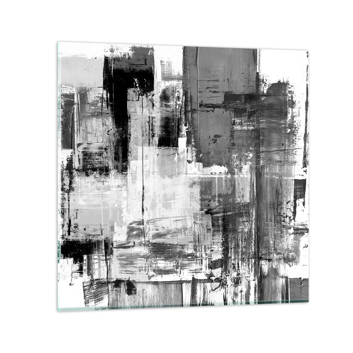 Obraz na skle - Šedé je krásné - 70x70 cm