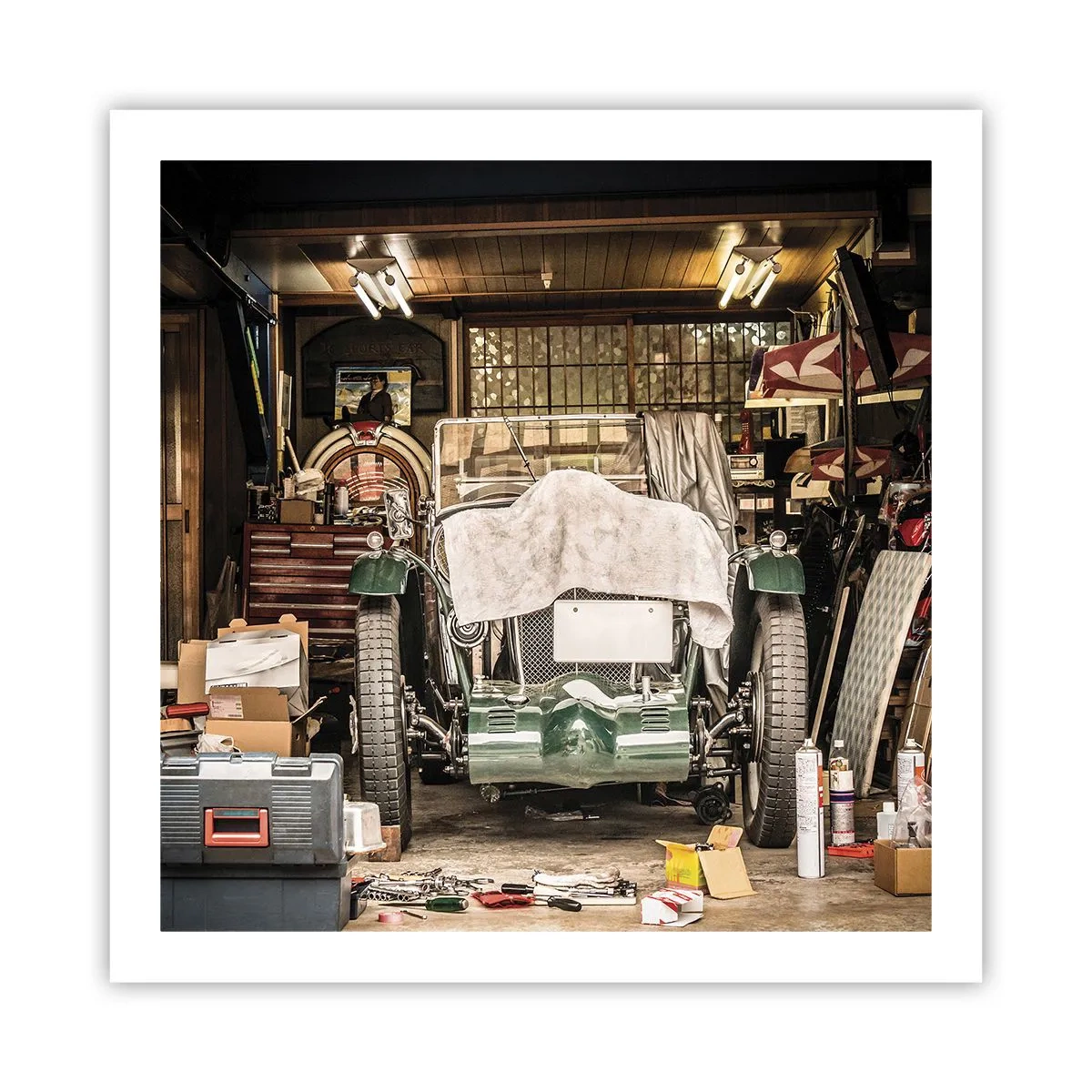 Plakát - Zpět do minulosti - 60x60 cm