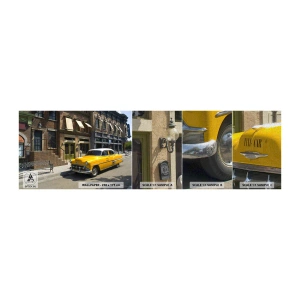 Vzor Fototapety Premium Canvas - Kdysi dávno v Americe - Město, Taxi, New York - 100x30 cm