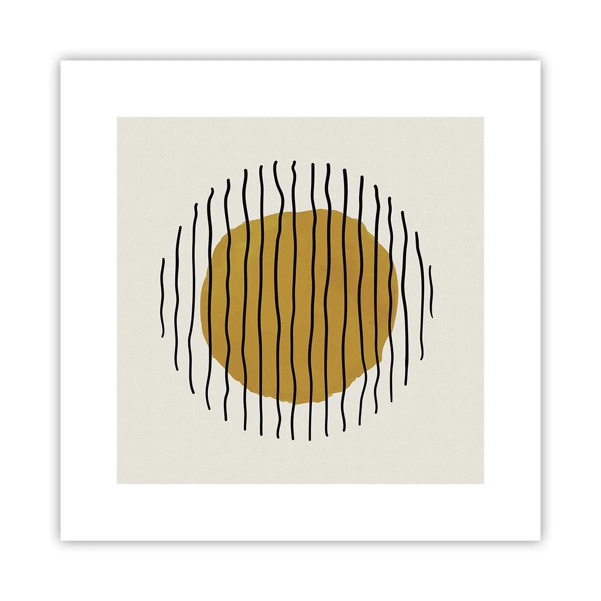 Plakát - Abstrakce chvějící se žárem - 30x30 cm