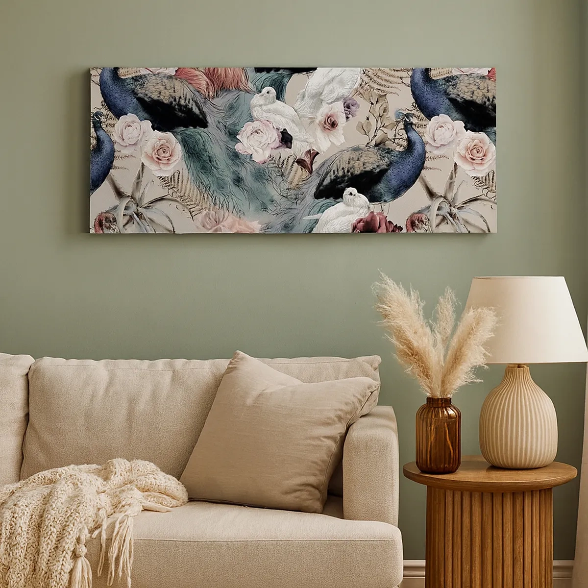 Obraz na plátně - V palácové zahradě - 30x30 cm