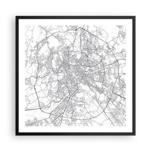 Plakát v černém rámu - Římský kruh - 60x60 cm