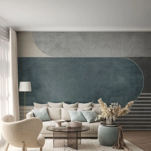 Fototapeta Premium Canvas - Kompozice na úrovni - Minimalismus, Tvary, Pastel - 100x70 cm