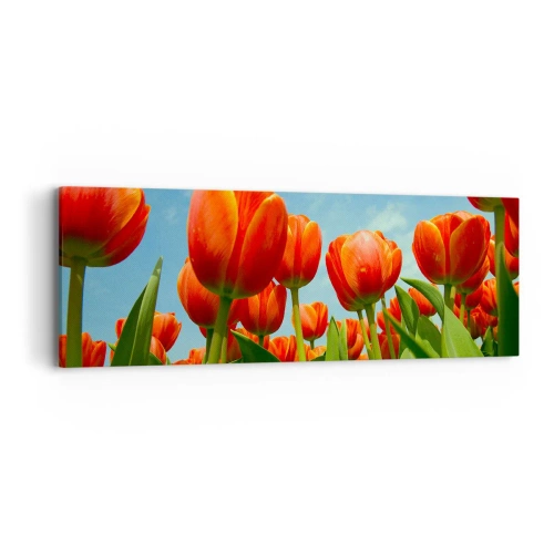 Obraz na plátně - Kromě blankytného nebe nic v životě nepotřebují - 90x30 cm