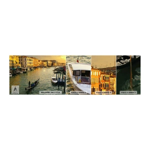 Vzor Fototapety Samolepicí Deluxe Sticker - Na slunečné straně ulice - Město, Benátky, Itálie - 100x30 cm