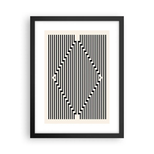 Plakát v černém rámu - Geometrická iluze - 30x40 cm