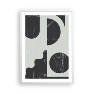 Plakát v bílém rámu - Kompozice nad a pod - 50x70 cm