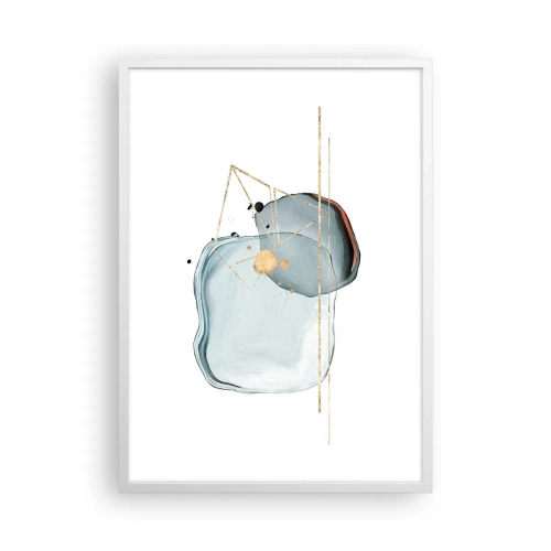 Plakát v bílém rámu - Studie kapky - 50x70 cm
