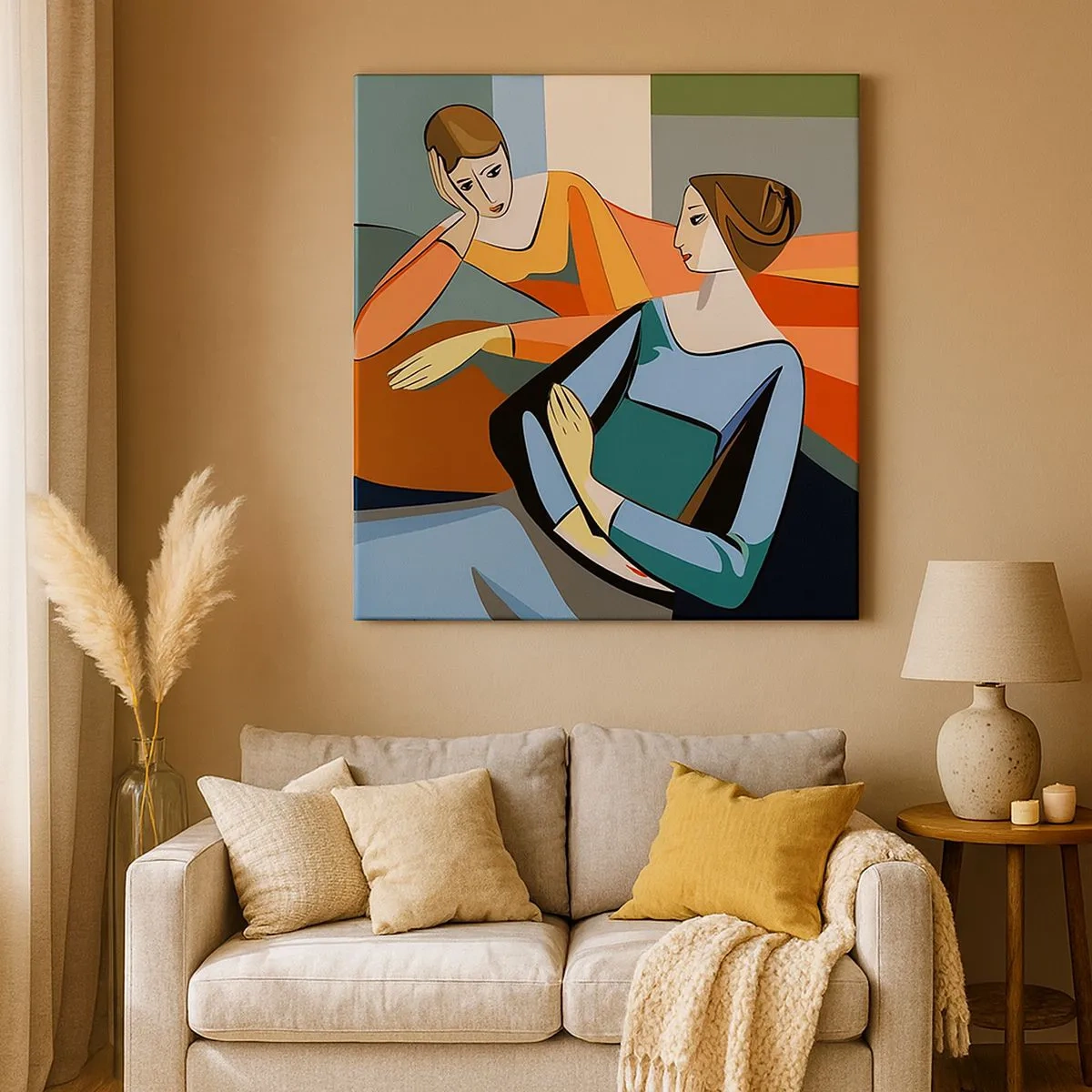 Obraz na plátně - Chvíle svěření - 30x30 cm