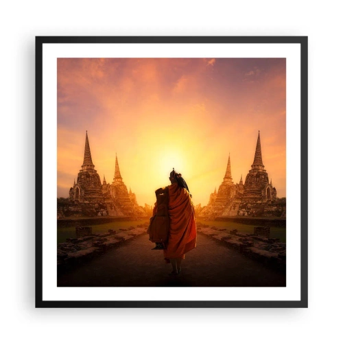 Plakát v černém rámu - V klidu věčností - 60x60 cm