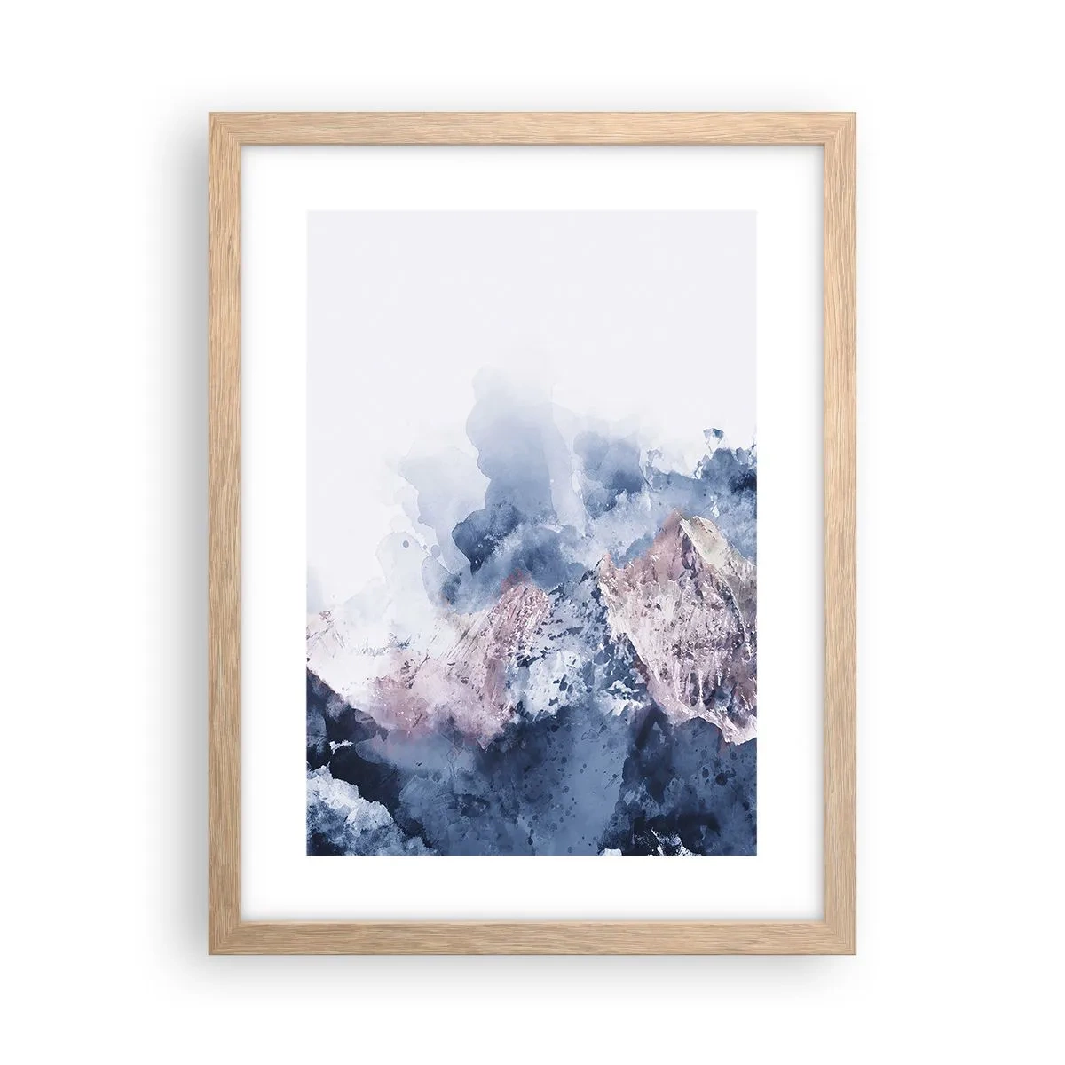 Plakát v rámu světlý dub - To jsou vrcholy! - 30x40 cm