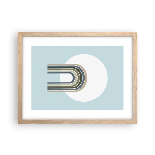 Plakát v rámu světlý dub - Neodolatelná přitažlivost - 40x30 cm