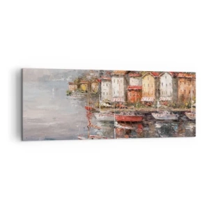 Obraz na plátně - Romantický přístav - 140x50 cm