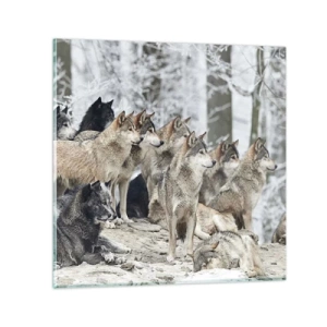 Obraz na skle - Rodina a přátelé - 50x50 cm