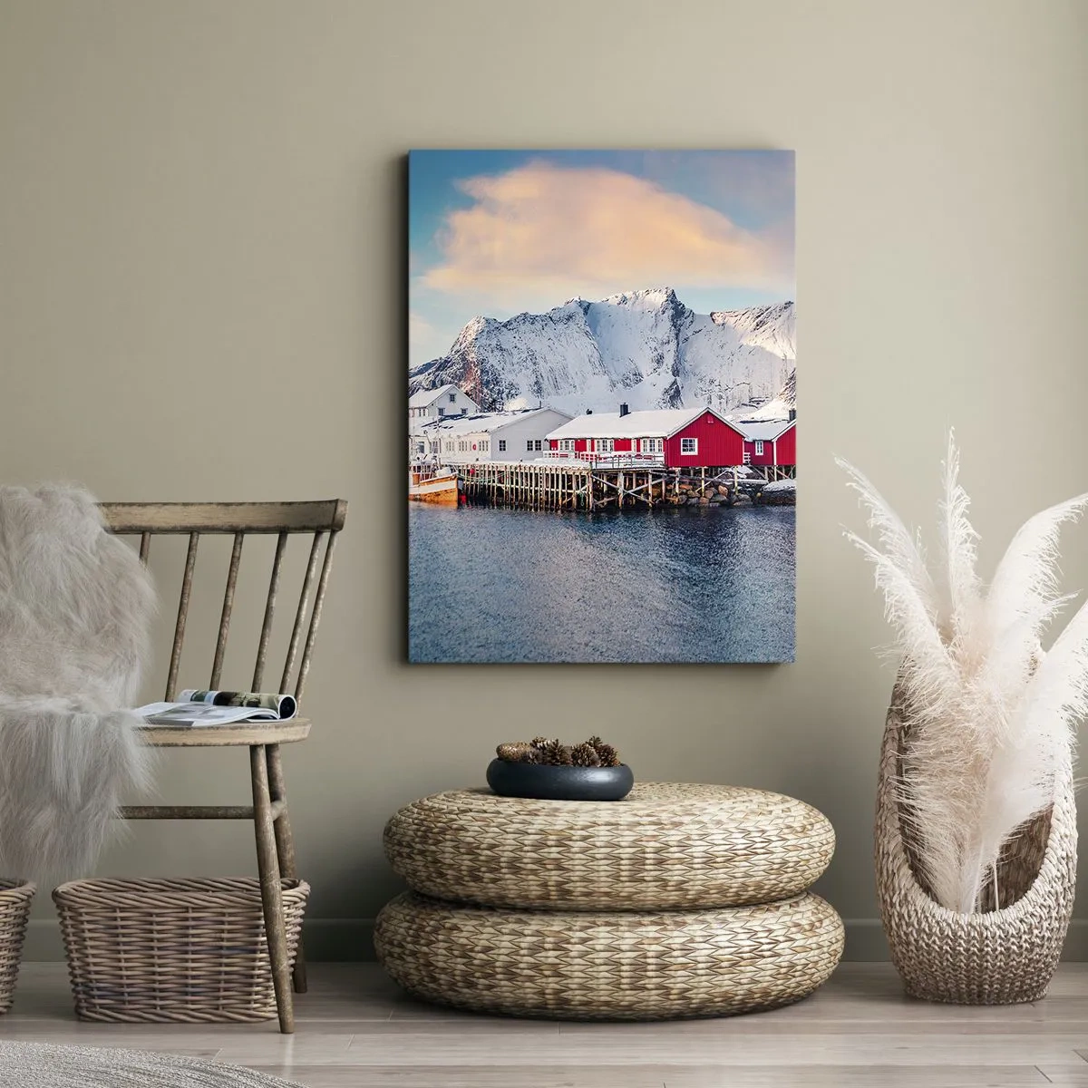 Obraz na plátně - Severní útočiště - 55x100 cm