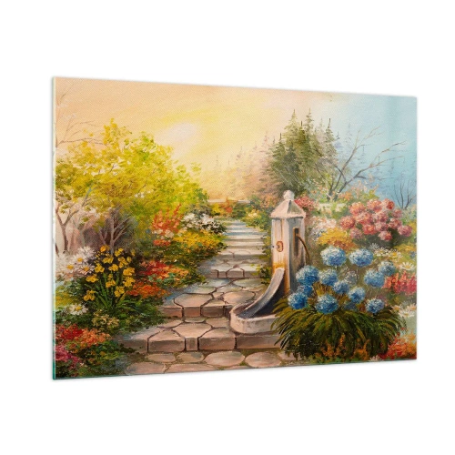Obraz na skle - V plném rozkvětu - 100x70 cm