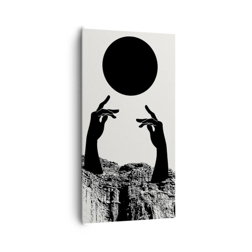 Obraz na plátně - Surrealistická kompozice: slunce a zbytek - 65x120 cm