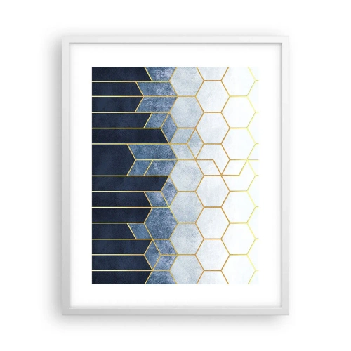 Plakát v bílém rámu - Kompozice v synkopickém rytmu - 40x50 cm