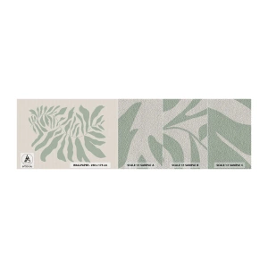 Vzor Fototapety Premium Sand - Smaragdová větev - Boho, Rostlina, Botanický - 100x30 cm
