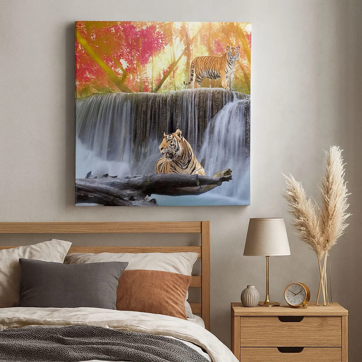 Obraz na plátně - Surrealistická krajina    - 30x30 cm