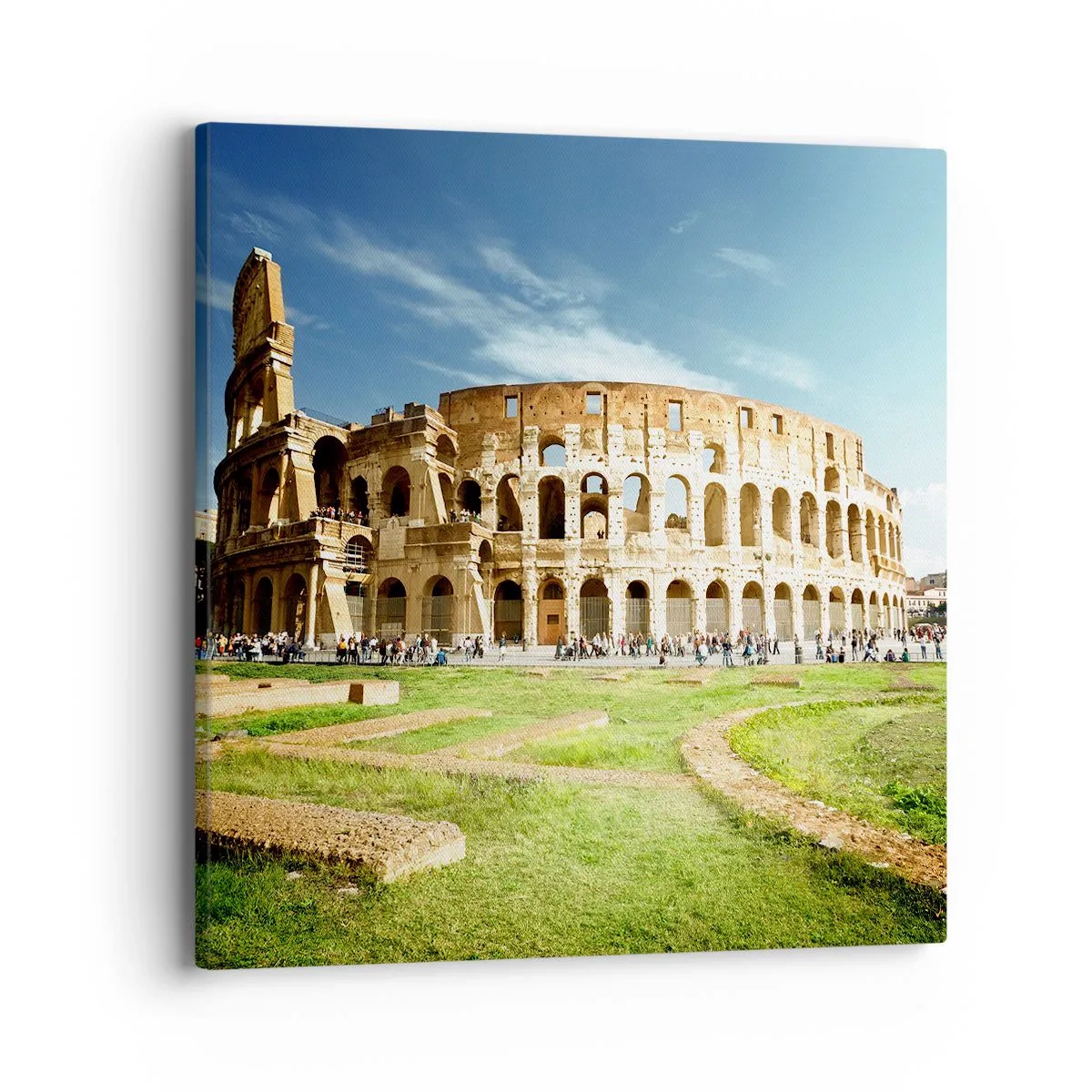 Obraz na plátně - Ještě je slyšet chrastění zbraní - 40x40 cm