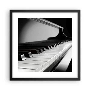 Plakát v černém rámu - Harmonie tvarů a barev - 40x40 cm