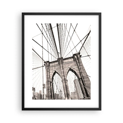 Plakát v černém rámu - Newyorská katedrála - 40x50 cm