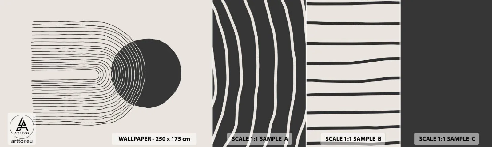 Fototapeta Vzorek Standard Eco - Chvění a jistota - Abstrakce, Kus, Minimalismus - 100x30 cm