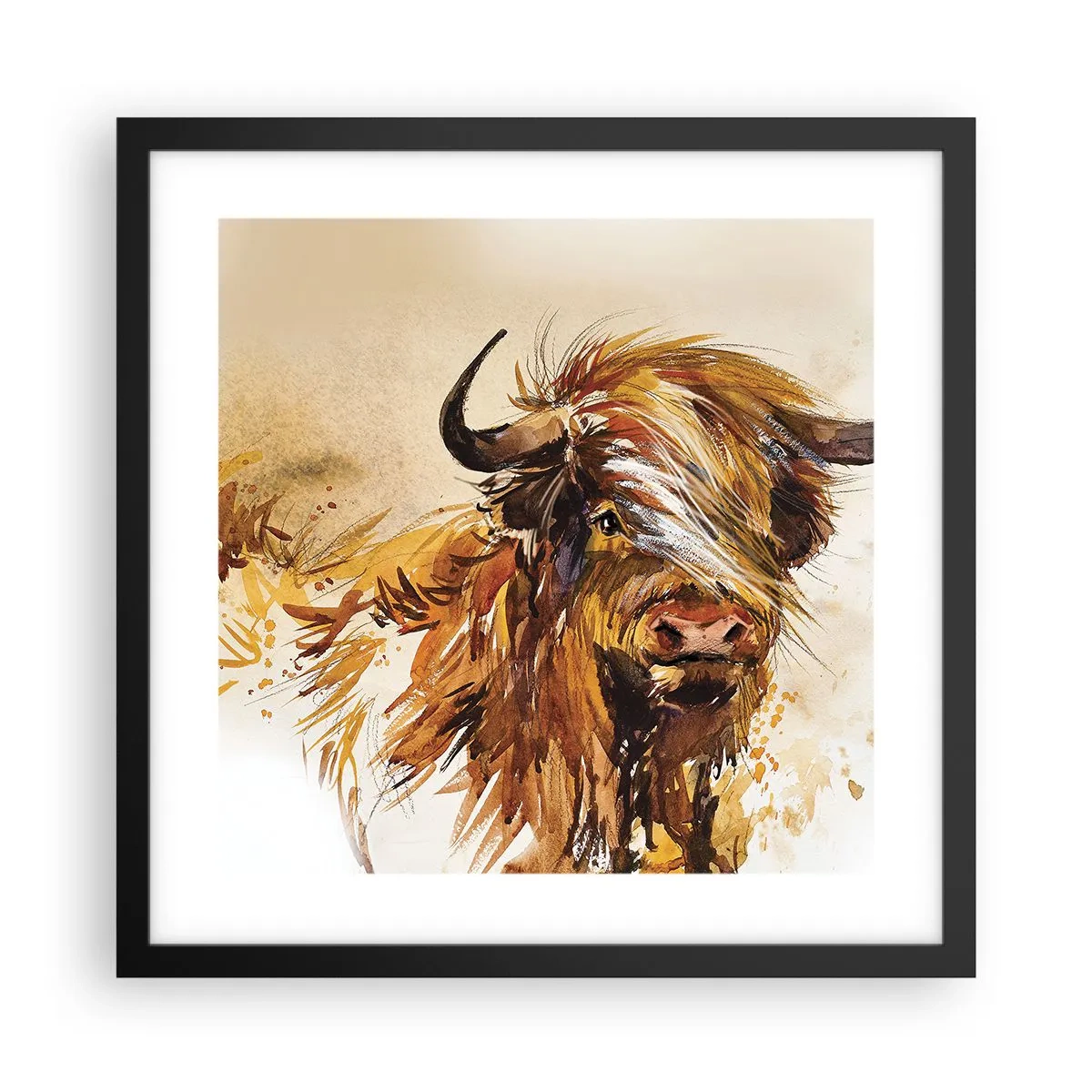 Plakát v černém rámu - Pýcha lovce - 40x40 cm