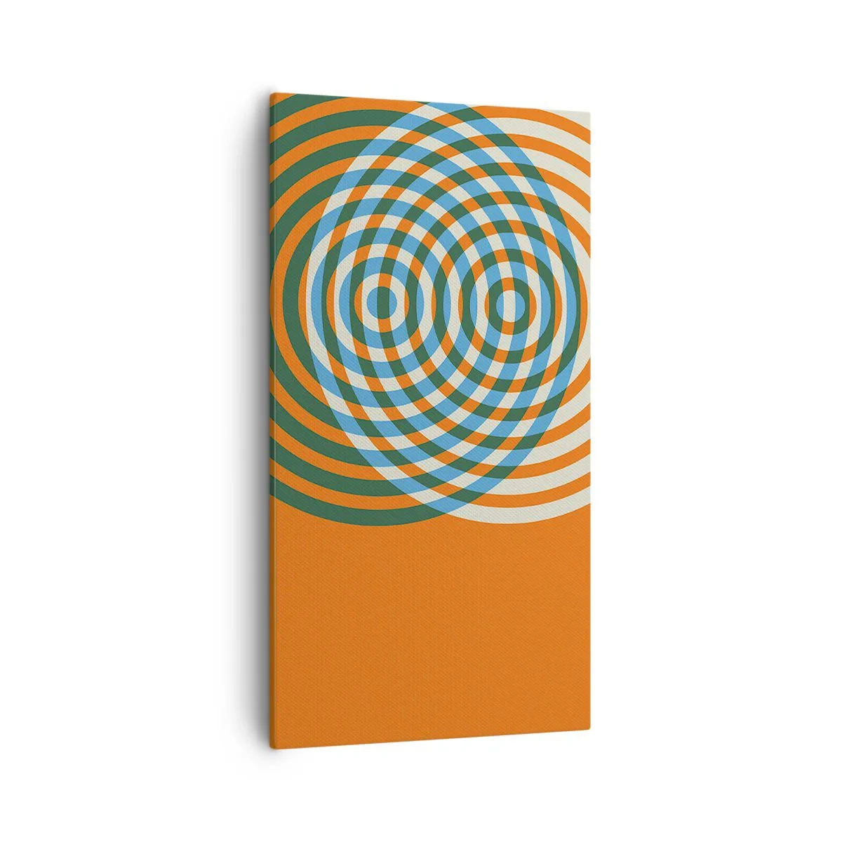 Obraz na plátně - Abstraktní kruhová variace - 55x100 cm