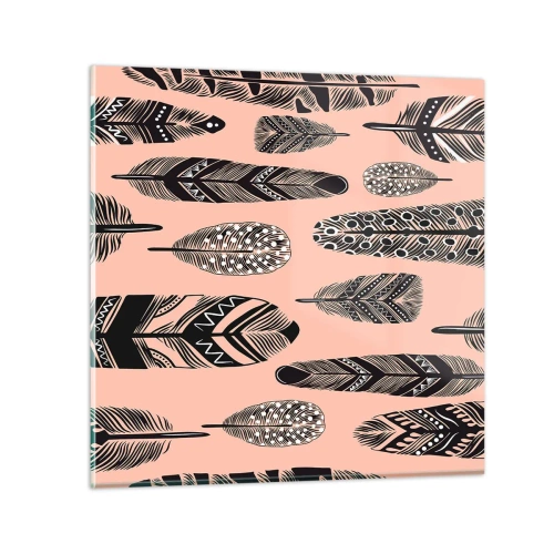 Obraz na skle - Indiánská kolekce - 50x50 cm