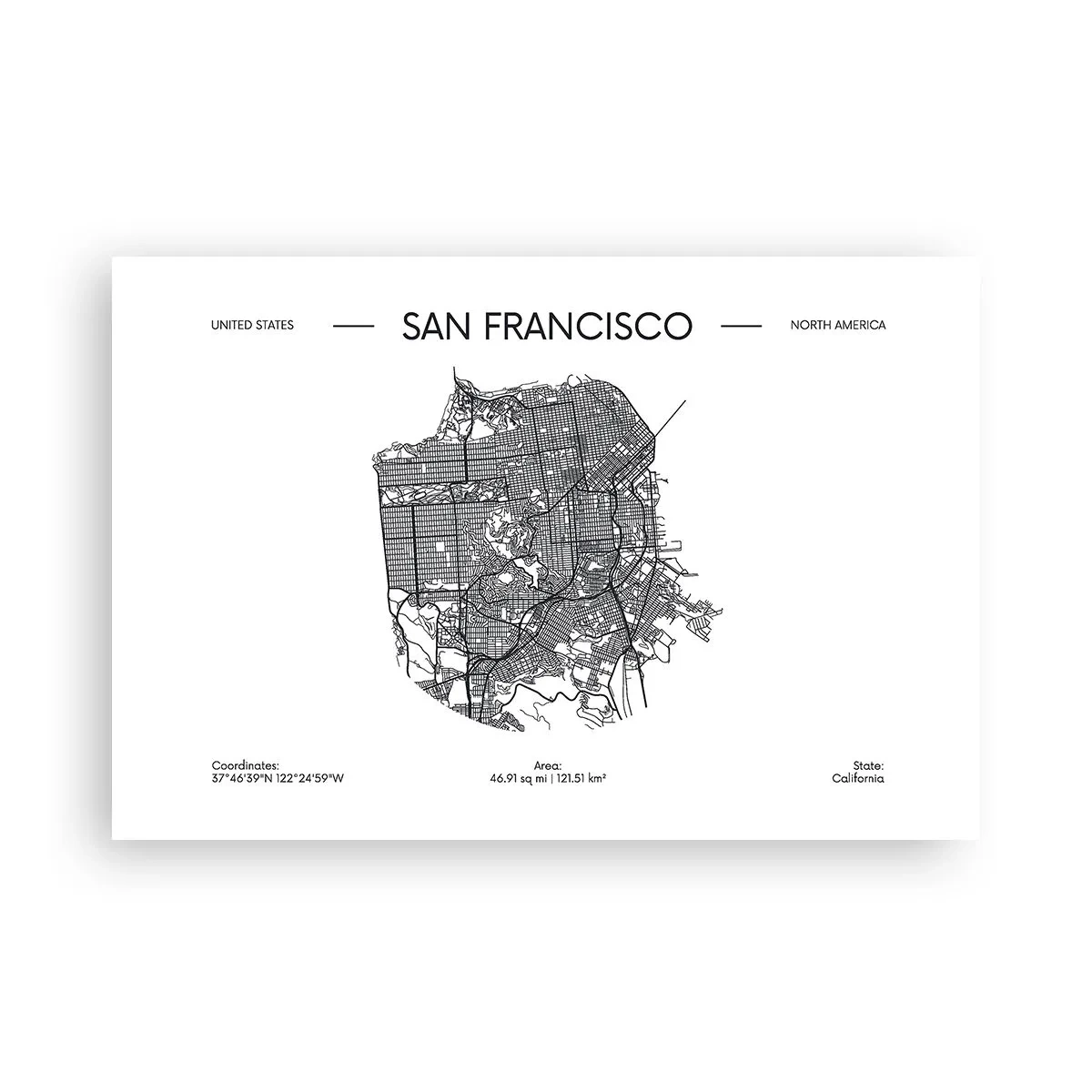 Plakát - Anatomie San Francisca - 91x61 cm