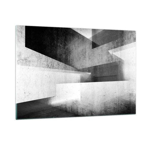 Obraz na skle - Struktura prostoru - 120x80 cm