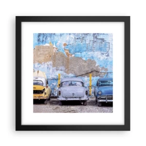 Plakát v černém rámu - Setkání veteránů - 30x30 cm