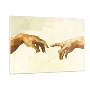 Obraz na skle - Božská geometrie - 120x80 cm